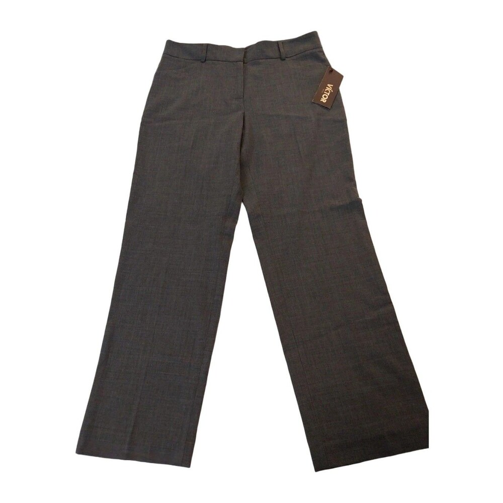 Victor VA1102P Narrow Leg Women's Pants Smoke Heather Size 10P New With Tags